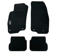 Auto Accessori Lupex | Set 4 pezzi Tappetini auto Compatibili con Punto Evo (2009-2012) con 4 Clip di Fissaggio | Tappeti Sagomati in Moquette con Ricamo Lato Guida | Fondo Antiscivolo