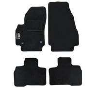 Auto Accessori Lupex | Set 4 Pezzi Tappetini Auto Compatibili con Qubo | Tappeti Sagomati in Moquette con Ricamo Lato Guida | Fondo Antiscivolo | Anteriori e Posteriori