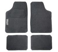Auto Accessori Lupex | Set Completo 4 Pezzi Tappetini Auto Adattabili per Idea in Moquette Nera con Ricamo Nome Auto, Antiscivolo, Tappeti Strappo Anteriori e Posteriori