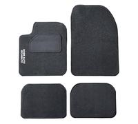 Auto Accessori Lupex | Set Completo 4 Pezzi Tappetini Auto Adattabili per Kuga in Moquette Nera con Ricamo Nome Auto, Antiscivolo, Tappeti Strappo Anteriori e Posteriori
