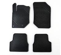 Auto Accessori Lupex - Set da 4 tappetini in gomma per auto compatibili per 2008 II serie dal 2019, adatto a tutte le stagioni, nero, sagomati anteriori e posteriori