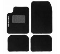 Auto Accessori Lupex Set Tappetini Auto Universali 4 Pezzi in Moquette Nera con Battitacco in Plastica, con Nome auto Ricamato, Antiscivolo, Anteriori e Posteriori (Adattabili per Kuga)