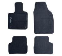Auto Accessori Lupex Tappetini Auto Compatibili con 500 Elettrica 2020-2025 | Set 4 Pezzi Anteriori e Posteriori, 2 Clip di Fissaggio, Tappeti Sagomati in Moquette, con Ricamo Lato Guida, Antiscivolo