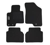 Auto Accessori Lupex Tappetini Auto Compatibili con Sportage | Set 4 Pezzi Anteriori e Posteriori, 2 Clip di Fissaggio, Tappeti Sagomati in Moquette, con Ricamo Lato Guida, Antiscivolo
