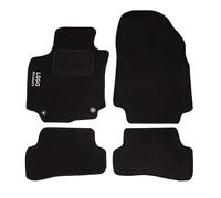 Auto Accessori Lupex Tappetini Auto Compatibili Per Captur | Tappeti Sagomati | In Moquette Nera | Logo Ricamato Battitacco e 2 Clip Di Fissaggio | Accessori Interni