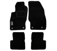 Auto Accessori Lupex Tappetini Auto Compatibili Per Corsa D | Tappeti Sagomati | In Moquette Nera | Logo Ricamato Battitacco e 4 Clip Di Fissaggio | Accessori Interni
