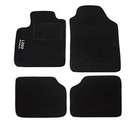 Auto Accessori Lupex Tappetini compatibili per Panda Seconda serie 169 e Terza serie 319 | Set Tappeti Sagomato in Moquette | Anteriori e Posteriori | Nome Logo Ricamato Personalizzato