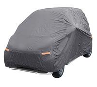 Auto Accessori Lupex - Telo copriauto sagomato impermeabile, resistente alle intemperie, compatibile per Smart 450 e 451, in tessuto Peva 100g e felpato dentro, colore grigio, da esterno e interno