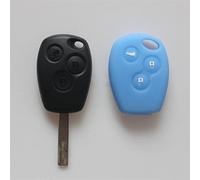 Auto Accessori Per Smart 453 Fortwo Forfour 2015-2019 Telecomando Per Auto Portachiavi Allarme Chiave Dritta Logo Cover Custodia Portachiavi In Silicone Di Colore (Color : Blau)