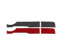 Auto Accessori Reale Morbida Fibra Carbonio Adesivo Auto Principale Striscia Driver Per Seat Per Ibiza 6l 2003 2004 2005 2006 2007 2008 LHD Decorazione Adesivo(For LHD Red Carbon)