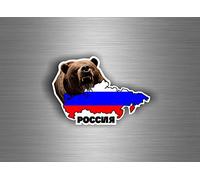 Auto Adesivi Bandiera Russia Russo Ours CCCP sovietique Mappa URSS