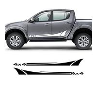 Auto Adesivi Decorativi Adesivi,Per, per Mitsubishi L200 Accessori per auto Car Styling Body Door Side Skirt Stickers 4x4 Graphic Decor Decalcomanie