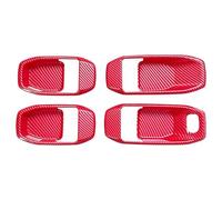 auto Adesivo decorativo Compatibile Con Jeep Per Wrangler JL JLU 2018 2019 2020 2021-2024 Adesivo Per Maniglia Della Portiera Dell'auto, Rivestimento, Accessori Interni(Red)