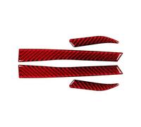 Auto Adesivo Decorativo per Ford Mustang GT 2015 2016 2017 2018-2021,ABS Cromata Autoadesiva Resistente Ai Graffi Modanatura Cornice Decorazione,B-Red