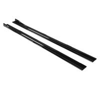 Auto Alettoni Minigonne Per W205 W204 W203 Per Classe C Per C200 C250 C300 C350 C63 Minigonne Laterali Auto Spoiler Anteriore Paraurti Splitter 8 Pezzi Winglet Lip(Glossy black)