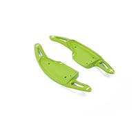 Auto Alluminio Volante Paddle Shift Esteso Shifter Trim Cover Fit per Chevrolet Corvette C7 2014-2019 (verde)