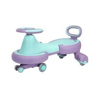 Auto altalena con ruote lampeggianti a LED Ruota universale | Nessun ingranaggio o pedale cavalcabile for ragazzi e ragazze bicicletta