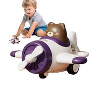 Auto animali del fumetto: veicoli giocattolo con rinculo, design di aereo resistente, modello educativo colorato | Giocattolo alimentato da inerzia per bambini, attività di gioco per il