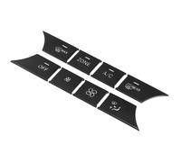 Auto Anteriore Centro Console Aria Condizionamento Pulsante Adesivi Set Nero