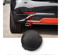Auto anteriore e posteriore Paraurti Rimorchio Hook Hole Cover/Fit for Mercedes Smart 453 / Adatta for FortWo Forfour Auto Esterno Accessori for modificazione (Color : Rear black)