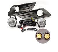 Auto Anteriore Fendinebia Compatible with for Fiesta 2013 2014 2015 2016 2017 1 Set Front Bumper Fog Light Wire Harness Lamp Grille Cover(Size A 1 Set)