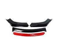 Auto Anteriore Inferiore Paraurti Lip Splitter Spoiler Protezione Sport Diffusore Accessori Per BMW F20 F21 E30 E82(Gloss black and red)