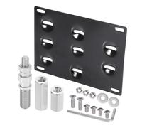 Auto Anteriore Paraurti Rimorchio Gancio Licenza Piastra Staffa Set 3.74"x0.87"