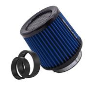 Auto Aria Tubo Filtro Aria Sportivo Ad Alto Flusso Da 2,5 3" 3,5 4 Pollici Universale Prese D'aria Da 63 76 80 89 Mm E 101 Mm Filtri Aspirazione Aria Fredda Da Corsa(101mm-Blue)