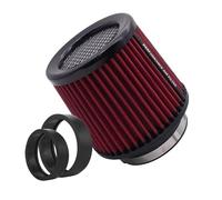 Auto Aria Tubo Filtro Aria Sportivo Ad Alto Flusso Da 2,5 3" 3,5 4 Pollici Universale Prese D'aria Da 63 76 80 89 Mm E 101 Mm Filtri Aspirazione Aria Fredda Da Corsa(101mm-Red)