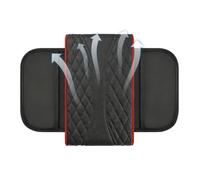 Auto Armrest Covers - Breathable Soft Storage Pad for Car Console | Leather And Elastic Sponge, Double Pocket Design, Comfortable Arm Support, For Automotive Indoor And Daily Commuting