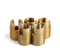 auto-attacco filettatura, Inserti filettati autofilettanti in acciaio inossidabile e acciaio al carbonio M2-M16 multicolore(Galvanized,M2.5xM4.5x6mm(10PCS))