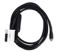 Auto Aux Audio Linea di Cavo Connettore Con Resistore 1.5M 12 Perno per E60 E61