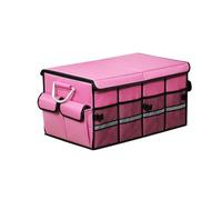 Auto Bagagliaio Organizer per Fiat 500e | 500X | 500e Abarth | 600 | 600e Abarth, Borsa Pieghevole Organizer per Bagagliaio dell'auto Antiscivolo e Resistente,B 66L-E Pink