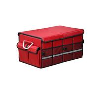 Auto Bagagliaio Organizer per Fiat 500e | 500X | 500e Abarth | 600 | 600e Abarth, Borsa Pieghevole Organizer per Bagagliaio dell'auto Antiscivolo e Resistente,B 66L-F Red