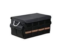 Auto Bagagliaio Organizer per Fiat 500e | 500X | 500e Abarth | 600 | 600e Abarth, Borsa Pieghevole Organizer per Bagagliaio dell'auto Antiscivolo e Resistente,B 66L-A Black