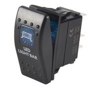 Auto Barca Doppio LED Retro Luce a Bilanciere Spst Onoff 1224V 10A 1