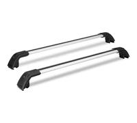 Auto Barre Portatutto Per Geely Per Monjaro 2021-2025 Barra Trasversale Portapacchi Portapacchi Da Tetto Bloccabile 2 PZ Alluminio(Black With Silver)