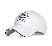Auto Baseball cap per Opel Insignia Sports Tourer 2013-2017,Cotone Cappellino da Baseball Cappellino Ricamato Cappello da Sole Cappellino Sport per Uomo e Donna Moda Accessori,White