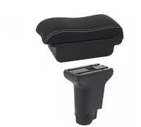 Auto Braccioli Per Fiat Per 500 Per Cronos 2012 2013 2014 2015 2016 2017 2018 2019 2020 2021 2022 2023 2024 Bracciolo Centrale Portaoggetti(B Black white 3USB)