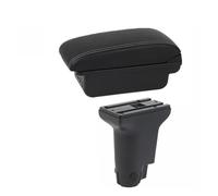 Auto Braccioli Per Fiat Per 500 Per Cronos 2012-2024 Bracciolo Centrale Scatola Portaoggetti Retrofit Dedicato Accessori Interni Rialzati(B white line 3USB)