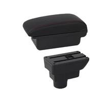 Auto Braccioli Per Opel Per Corsa D 2010-2013 2014 2015 2016 2017 2018 2019 Parti Di Ricambio Per Il Vano Portaoggetti Del Bracciolo Braccioli Scatola(B Black red 3USB)