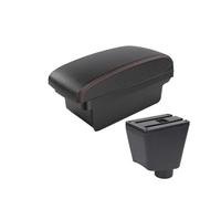 Auto Braccioli Per SEAT Per Ibiza III 2001 2002 2003 2004 2005-2008 Scatola Di Immagazzinaggio Del Bracciolo Modifica Interna Multi-funzione Di Ricambi Auto Bracciolo Centrale(A1 Black red NO USB)