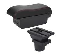 Auto Bracciolo Box For VW For UP Armrest Box Car Storage Accessories Auto Retrofit Parts(B1 Black Red 3usb)