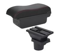 Auto Bracciolo Box For VW For UP Armrest Box Car Storage Accessories Auto Retrofit Parts(C1 Black Red No Usb)