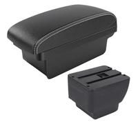 Auto Bracciolo Box Per MAZDA 2 Per Demio Bracciolo Per Auto Parti Retrofit Consolle Centrale Stoccaggio(A3 Black white NO USB)