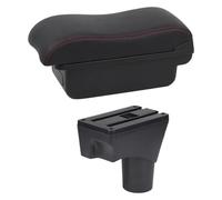 Auto Bracciolo Box Per Nissan Per March Per Micra K13 MK4 IV Per Sunny Box Bracciolo Auto Console Centrale Archivia Contenuto Archiviazione(B2 Red Line)