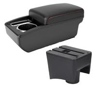 Auto Bracciolo Box Per VW Per POLO Mk5 6R Per Vento 2012-2018 Bracciolo Auto Scatola Portaoggetti Per Parti Interne(A1 Black red NO USB)