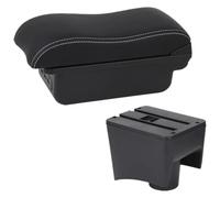 Auto Bracciolo Box Per VW Per POLO Per Mk5 6R Per Vento 2010-2018 Bracciolo Auto Contenitore Portaoggetti Interno(B3 Black white 3USB)