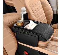 Auto Bracciolo Cuscinetto Per Citroen C3 II 2009-2013 | Cuscino Bracciolo Auto, Spesso Supporto Gomito Bracciolo Centrale, Con Tasca Porta Fazzoletti Portabicchieri Accessori