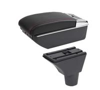 Auto Bracciolo Per Citroen Per C3 Per C4 Bracciolo Box Per Interni Parti Retrofit Dedicate Accessori Auto(C red line 7USB)